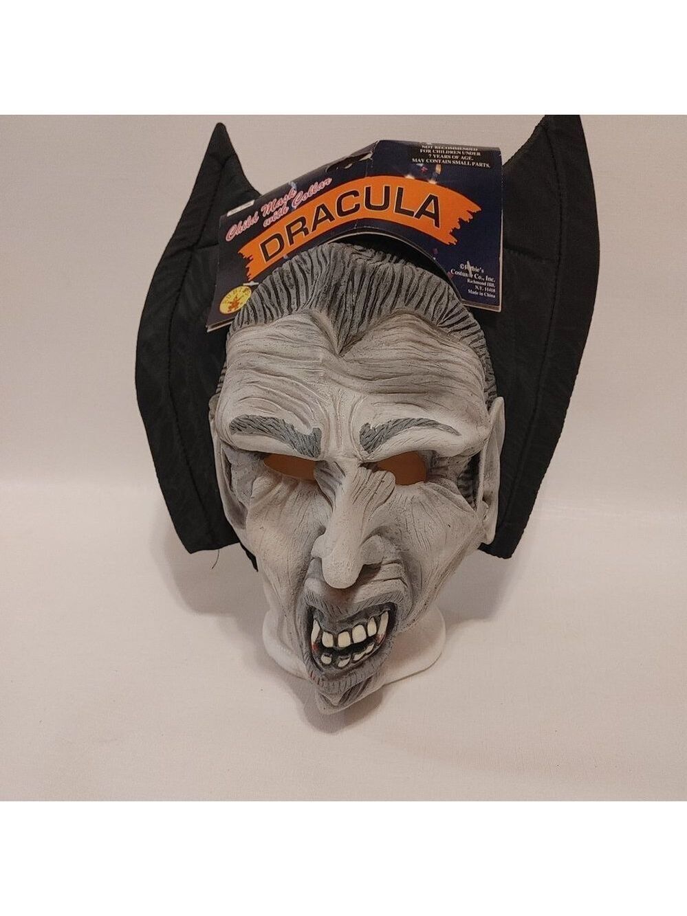 RUBIE'S Dracula Mask with Cowl Child Size BNWT